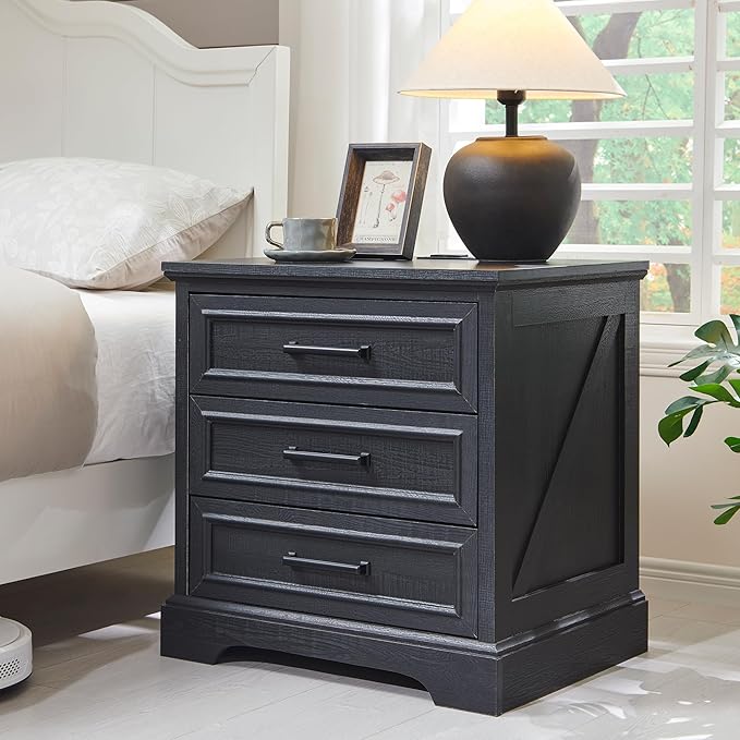ACCOHOHO Farmhouse Nightstand