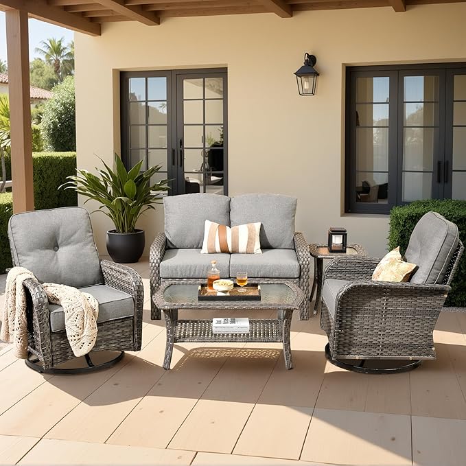 Weaxty Wicker Patio Furniture Set
