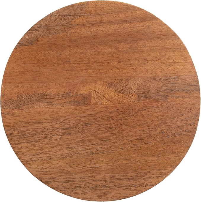 Kate and Laurel Dahl Wooden Round Drink Table; 8 x 23; Walnut Brown;