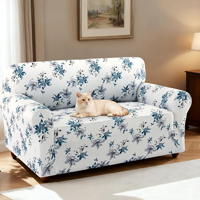 H.VERSAILTEX Floral Pattern Love Seat Covers