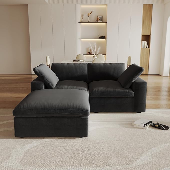Cloud Modular Sectional Sofa Couch, 80.3" L Shaped Convertible Couches
