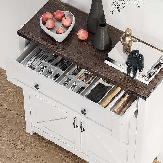 Semiocthome Farmhouse Sideboard Buffet Cabinet