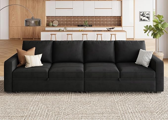 HONBAY Modular Sectional Sleeper Sofa Bed,