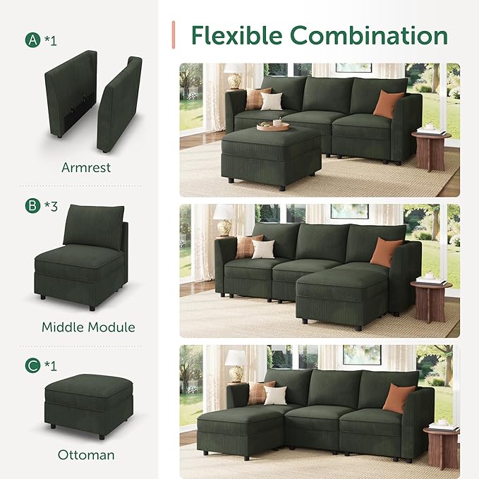 HONBAY Modular Sectional Sofa