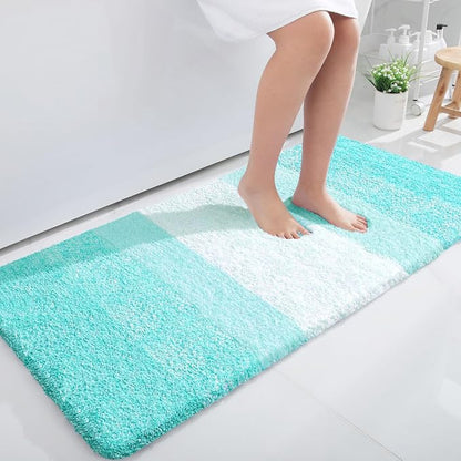OLANLY Large Bathroom Rugs Mat 40x24, Extra Soft Absorbent Microfiber Bath Rugs, Rubber Backing, Quick Dry, Machine Washable Bath Mats for Bathroom Floor, Tub and Shower, Home Decor Accessories, Teal