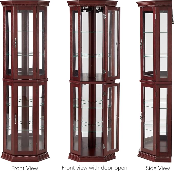 Glass Corner Display Cabinet