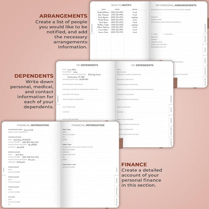Clever Fox End of Life Planner – Final Arrangements Organizer for Beneficiary, Will Preparation, Last Wishes & Funeral Planning, A5 (Dark Terracotta)