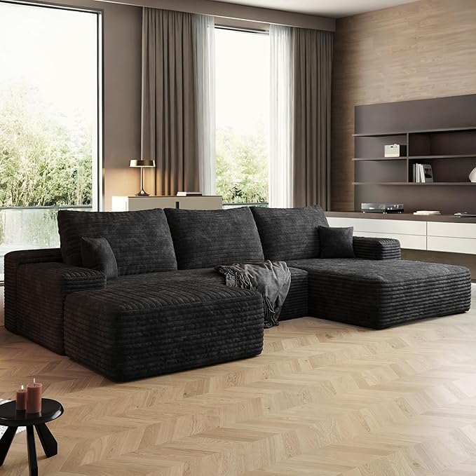 108" Sectional Couches for Living Room Cloud Couch Sofa