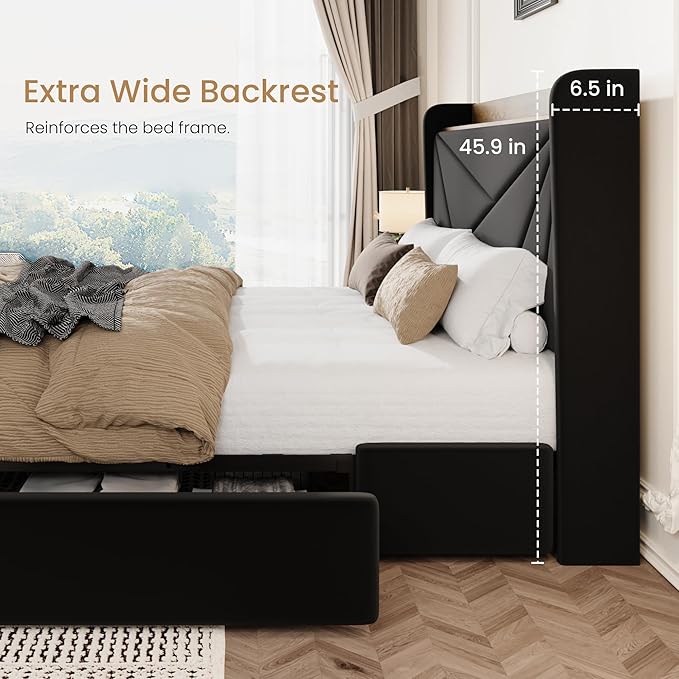 SHA CERLIN Full Size Bed Frame