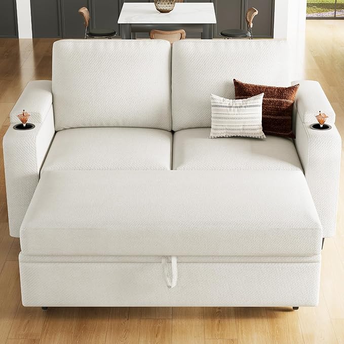 Belffin Chenille Sectional Sleeper Sofa