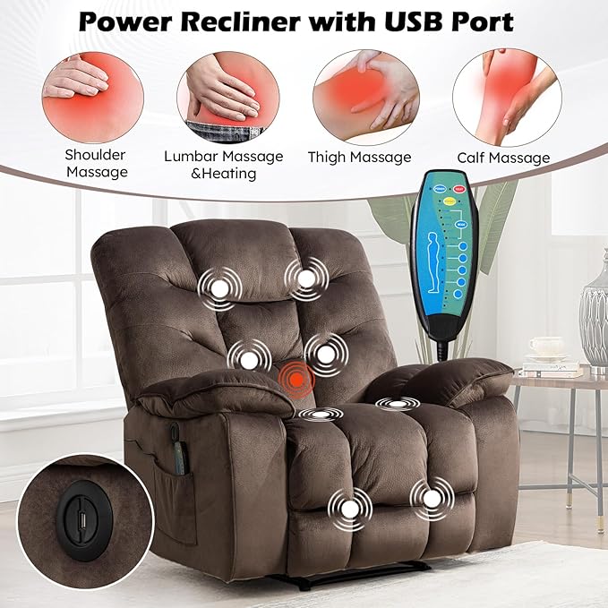 HAOMARKETS Power Recliner Chair Set of 2