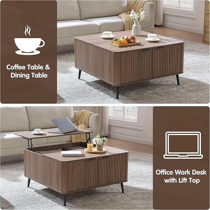Fatmok Large Lift Top Coffee Table