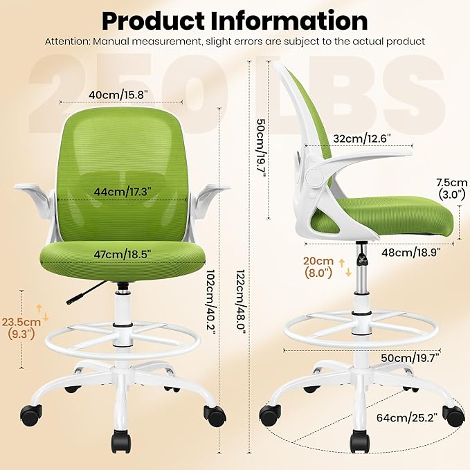 Primy Drafting Chair Tall Office Chair