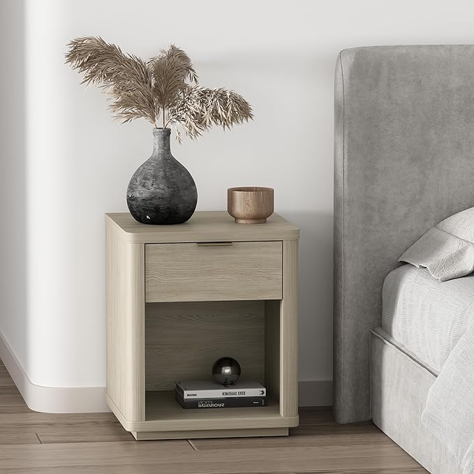 Eco-Friendly Nightstand in Natural Finish Made from Sustainable Wood