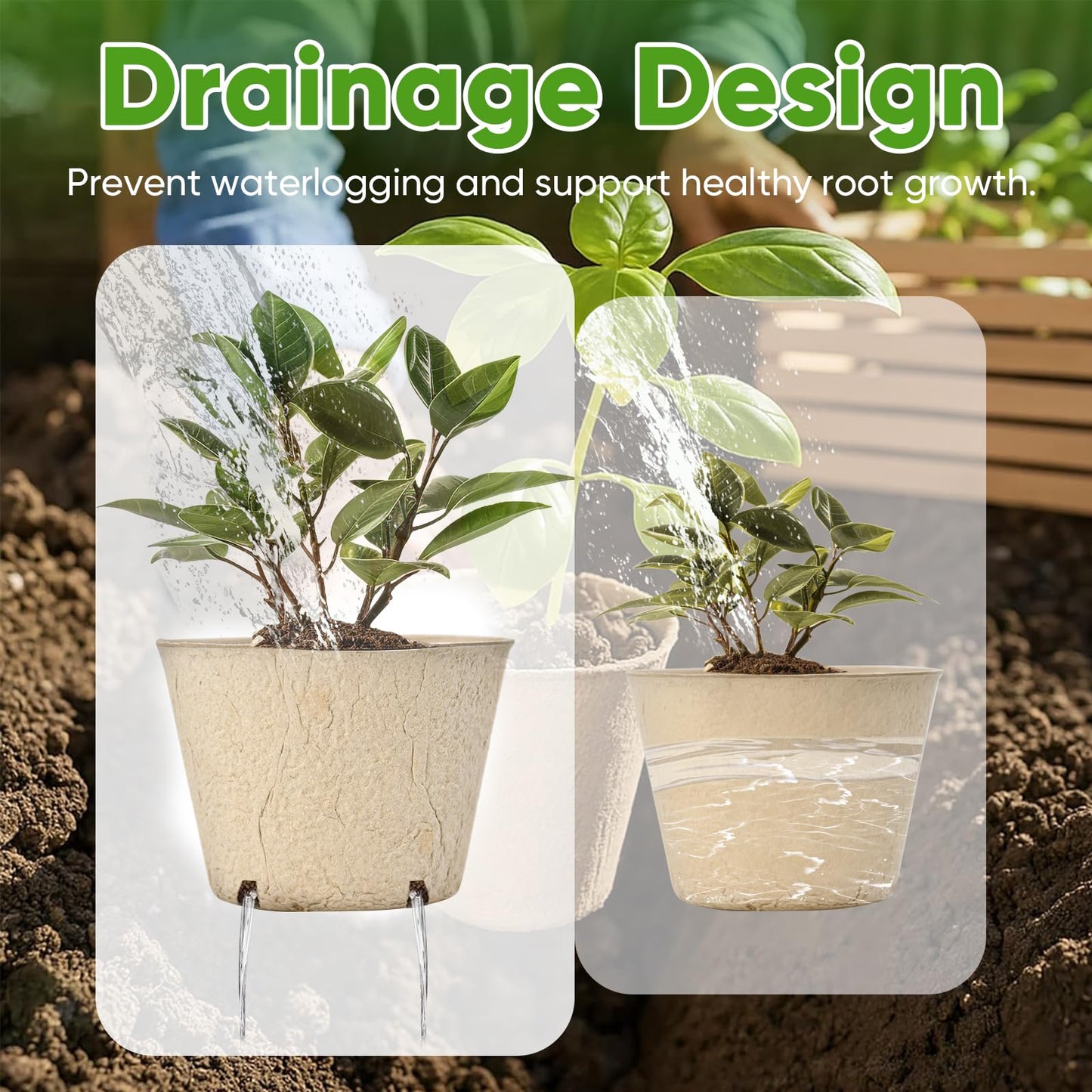 Chunsvia 60 Pack 4” Peat Pots for Seeding with 60Pcs Plant Labels, Biodegradable Seed Starter Pots with Drainage Holes, Garden Germination Nursery Pots