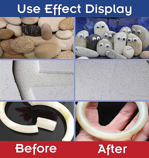 LOOCTOT 30g Stone Glue, Marble Glue, Super Instant Glue Bonding Between Stones