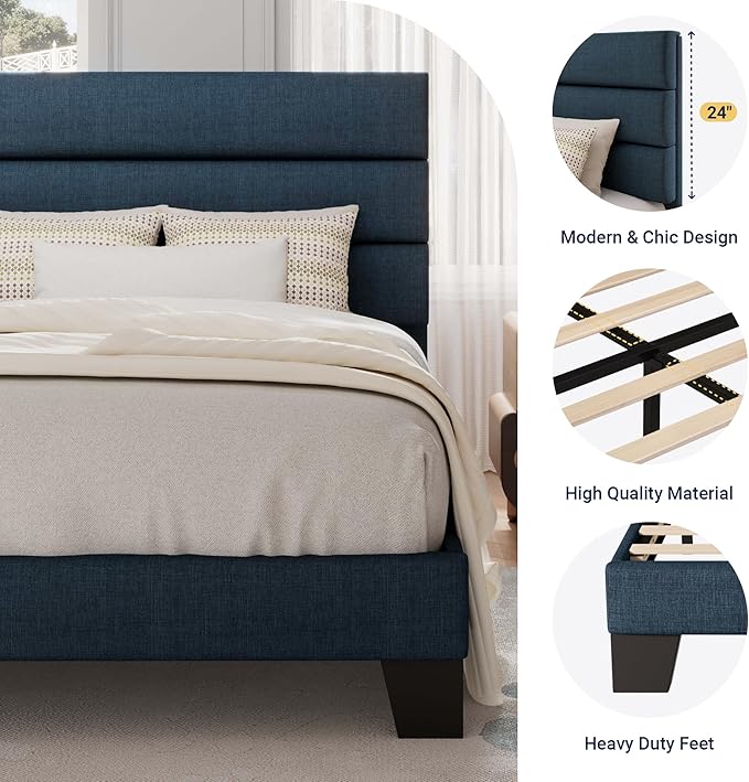 Allewie Twin Size Platform Bed Frame