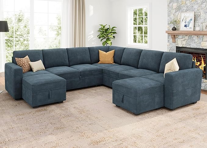 HONBAY Modular Sectional Sleeper Sofa