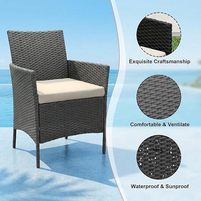 GarveeLife 3 Pieces Patio Furniture Set, Outdoor Furniture Sets