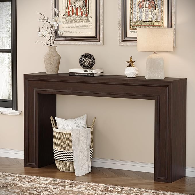 Rresyet 55 Inch Long Console Table, Sofa Table Behind Couch, Entryway Table
