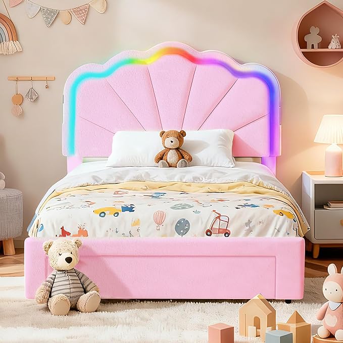 Twin Multifunctional Upholstered Bed，Children’s Bed