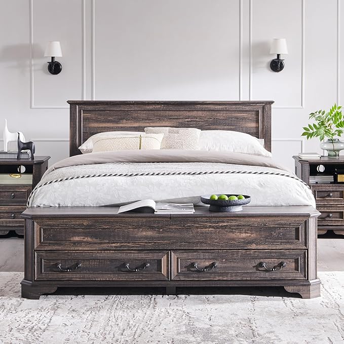 T4TREAM Farmhouse Queen Bed