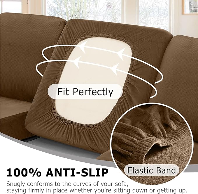 Arfntevss Sectional Couch Covers L Shape Couch Cushion Covers Slipcovers Fitted