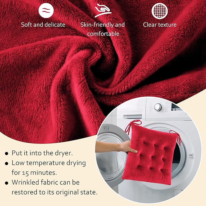 ELFJOY Rocking Chair Cushion Large Rocking Chair Pads