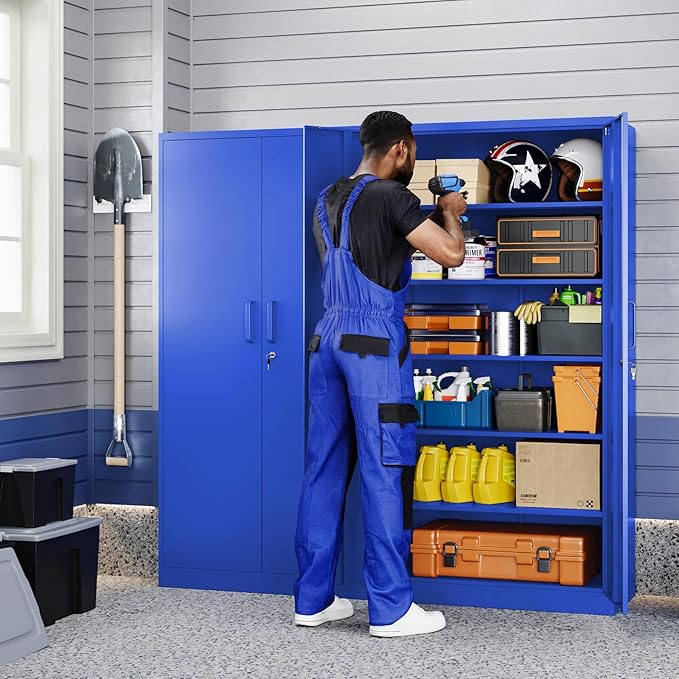 Yizosh Metal Garage Storage Cabinet