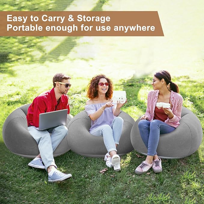 Realspring 6 9 12 Pcs Inflatable Bean Bag Chairs