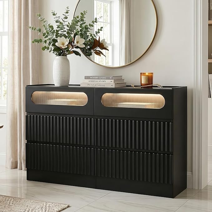 senlin Fluted 6 Drawer Dresser,