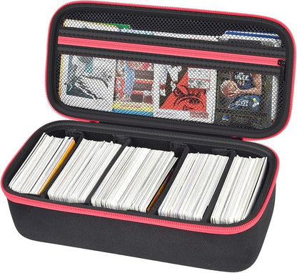ALKOO Premium 900+ Trading Card Carrying Case - Hard Shell TCG Travel Storage Bag with Dividers & Shoulder Strap - Holds 900+ Sleeved Cards or Deck Boxes - Compatible with MTG & Sports Cards