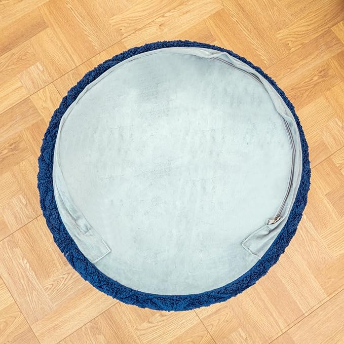Plush Multi-Functional Ottoman Pouf – Ergonomic Ottoman Foot Rest