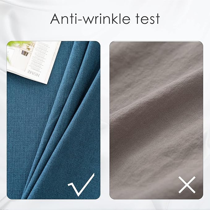 BALCONY & FALCON Rectangle Tablecloth Washable Wrinkle Resistant and Water