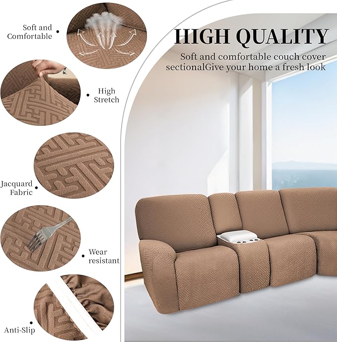 100% Waterproof Sectional Recliner Couch Covers