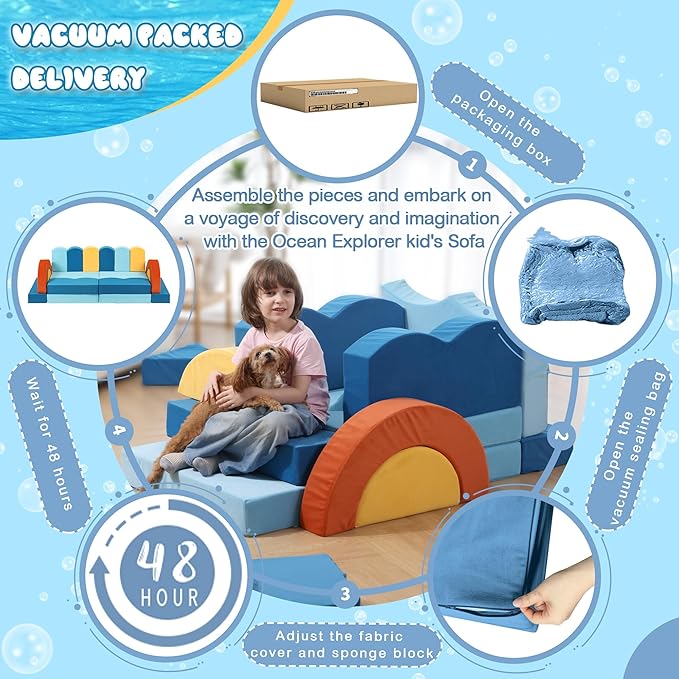 Erament 22Pcs Modular Kids Play Couch