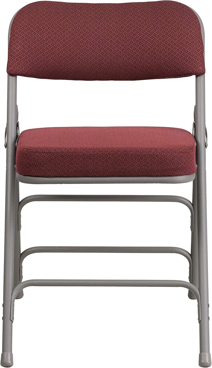 Flash Furniture 2 Pack HERCULES Series Premium Curved Triple Braced & Double