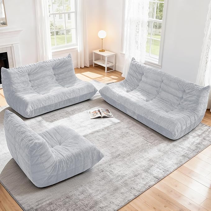 Bean Bag Loveseat Chair Big Sofa Beanbag Chair