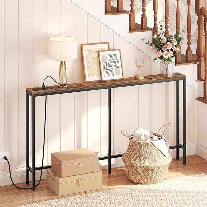 MAHANCRIS 55.1 Skinny Console Table