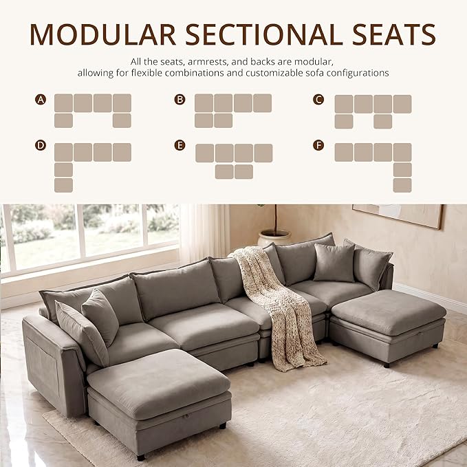 146.4'' Modular Sectional Sofa