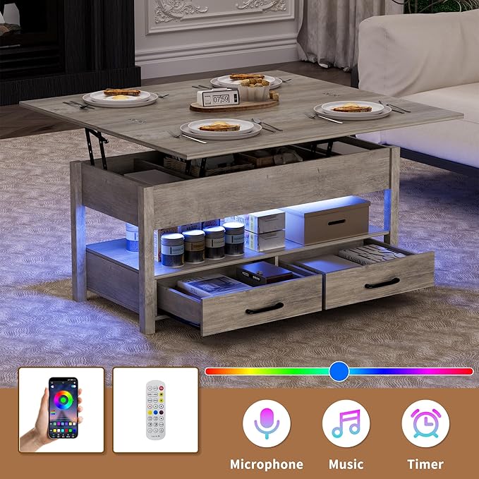 SYESWAY 42'' Lift Top Coffee Table