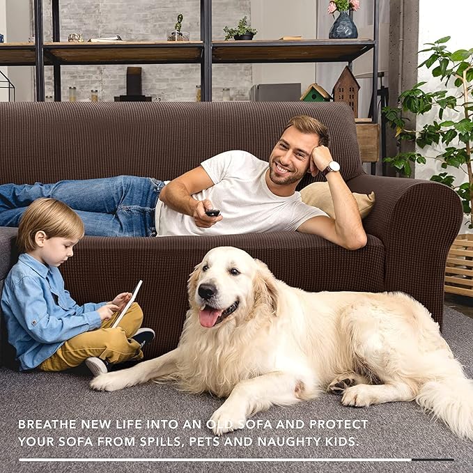 ZNSAYOTX Super Stretch Couch Cover Universal Sofa Covers