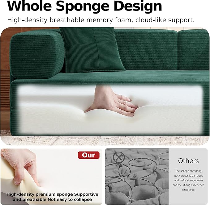 MoonSpeak 78.8''Sleeper Couch Bed