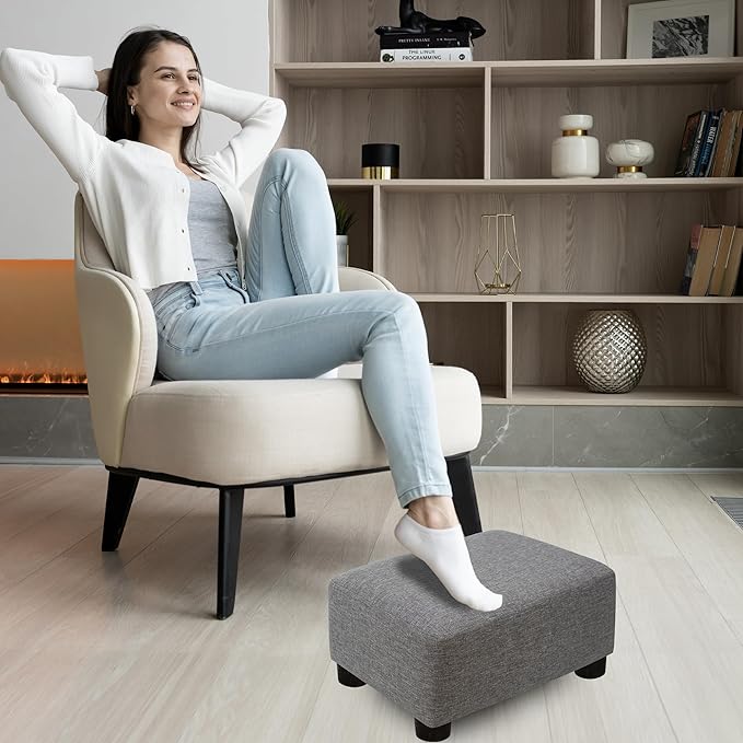 CAROLMADE Small Foot Stool Ottoman Footstool