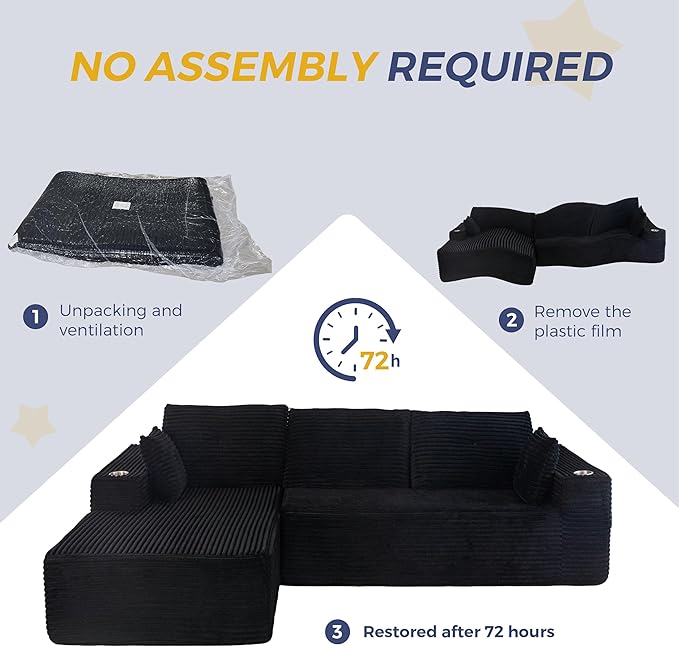 MAXYOYO 104" Modular Sectional Couch