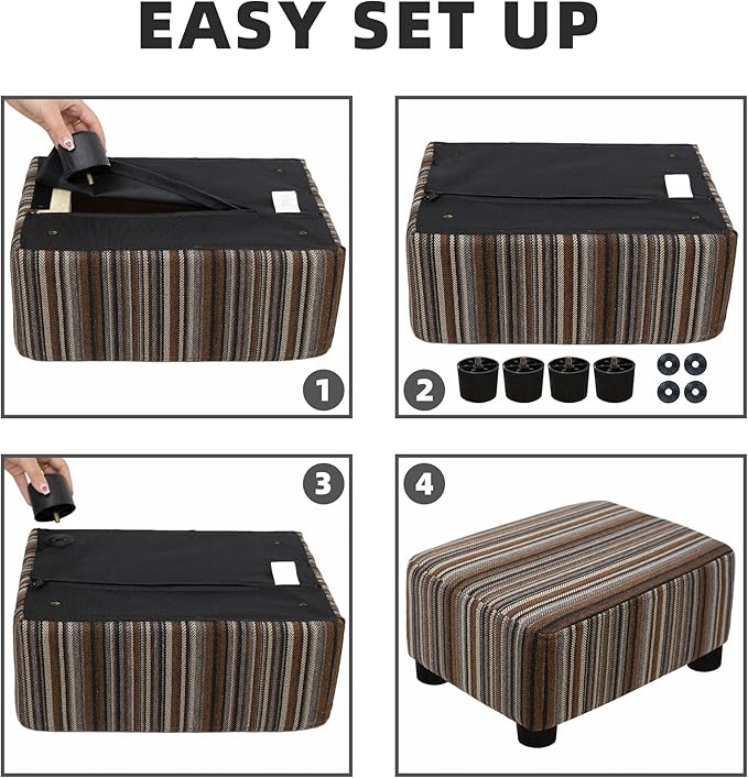 CAROLMADE Small Foot Stool Ottoman Footstool