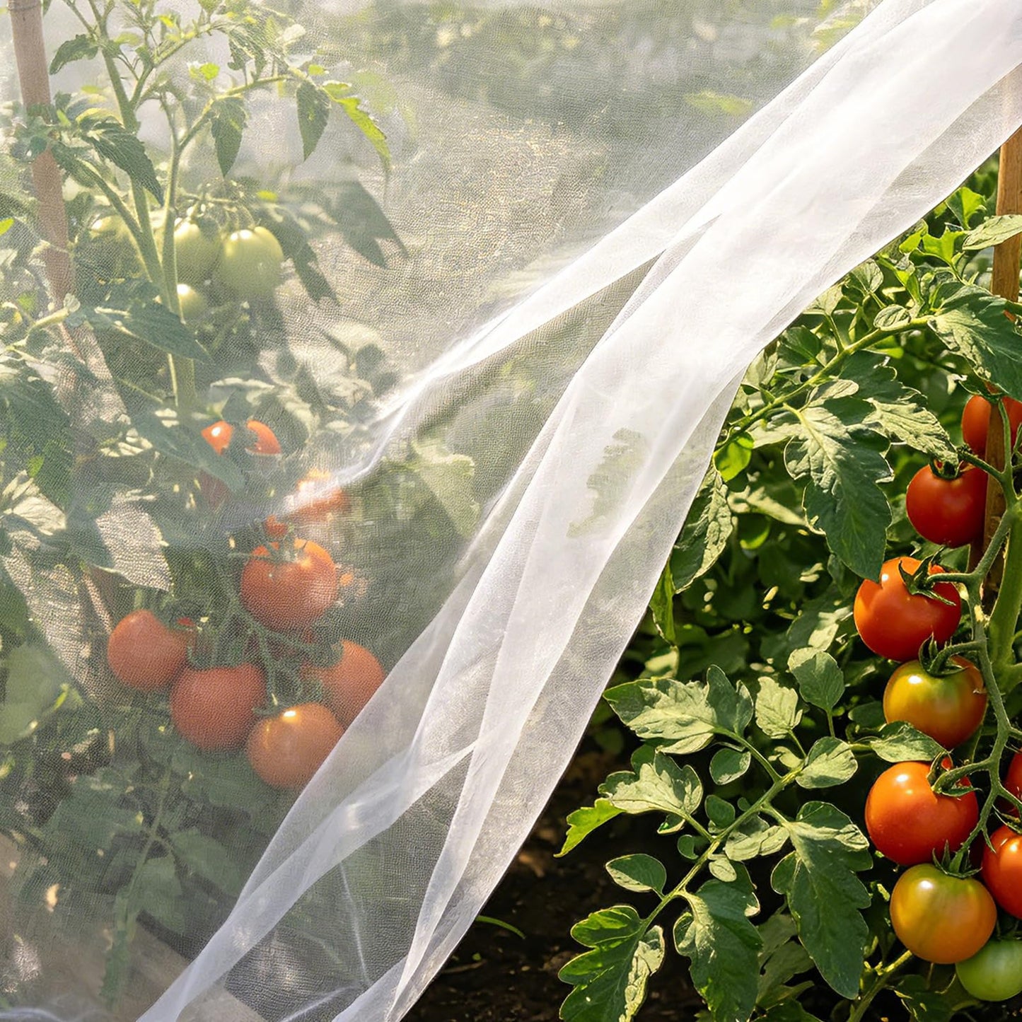 Ultra Fine 10'x20' Garden Netting,Pest Barrier & Bird Netting, Plant Mesh Net Row Cover for Garden,Greenhouse,Patio,Raised Beds, Protecting Vegetables, Flowers, Trees
