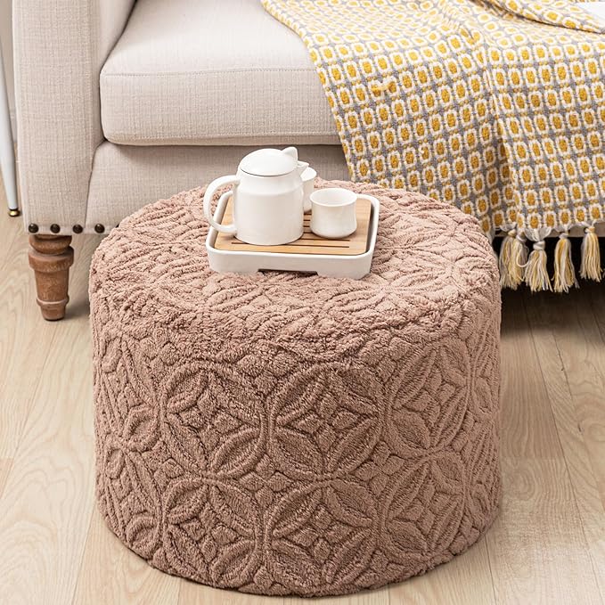 Plush Multi-Functional Ottoman Pouf – Ergonomic Ottoman Foot Rest