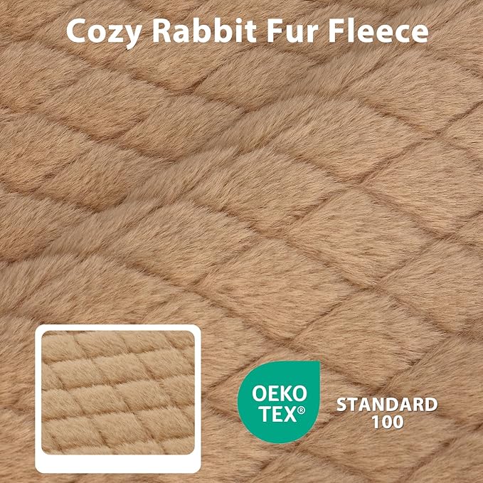 JOEJOY Orthopedic Dog Bed for Small Dogs, Washable Dog Crate Bed Small Sized with Removable Cover, Egg Memory Foam Pet Beds, Brown, 23"x17"
