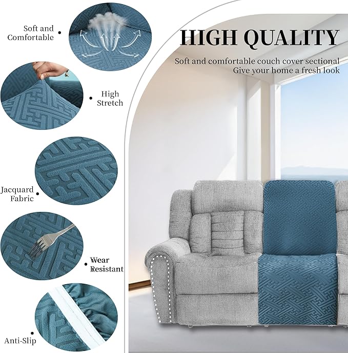100% Waterproof Sectional Recliner Couch Covers